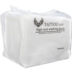 Tattoo Wipes 50pcs, Non-woven Tissue Paper, Tattoo Hygiene and Cleaning Aids, Disposable Strongly Absorbent Tattoo Skin Cleaning Tissue Paper