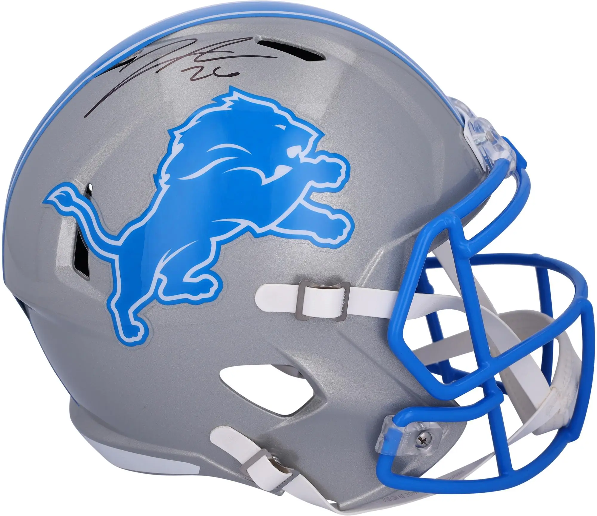 Jahmyr Gibbs Detroit Lions Autographed 2024 Speed Replica Helmet - Fanatics Authentic Certified
