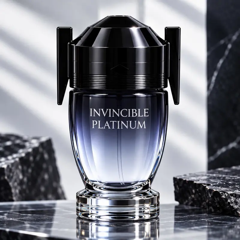 Invincible Platinum Pour Homme Men's Cologne Spray 100ml / 3.4 fl oz – Fresh, Woody & Aromatic Fragrance by MCH
