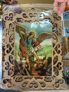 Archangel Michael Wooden Placa