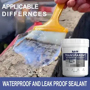 Super Strong Waterproof Adhesive Sealant, Leak-Proof Patching Gel, Durable and Fashionable Container, Long-Lasting Protection, Invisible Waterproof Sealant