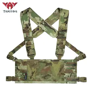 YKD-0240 YAKEDA Tactical Chest Hanger Base 500D Nylon Lightweight Modular Chest Hanger Type 56 Sling Pocket Upgrade