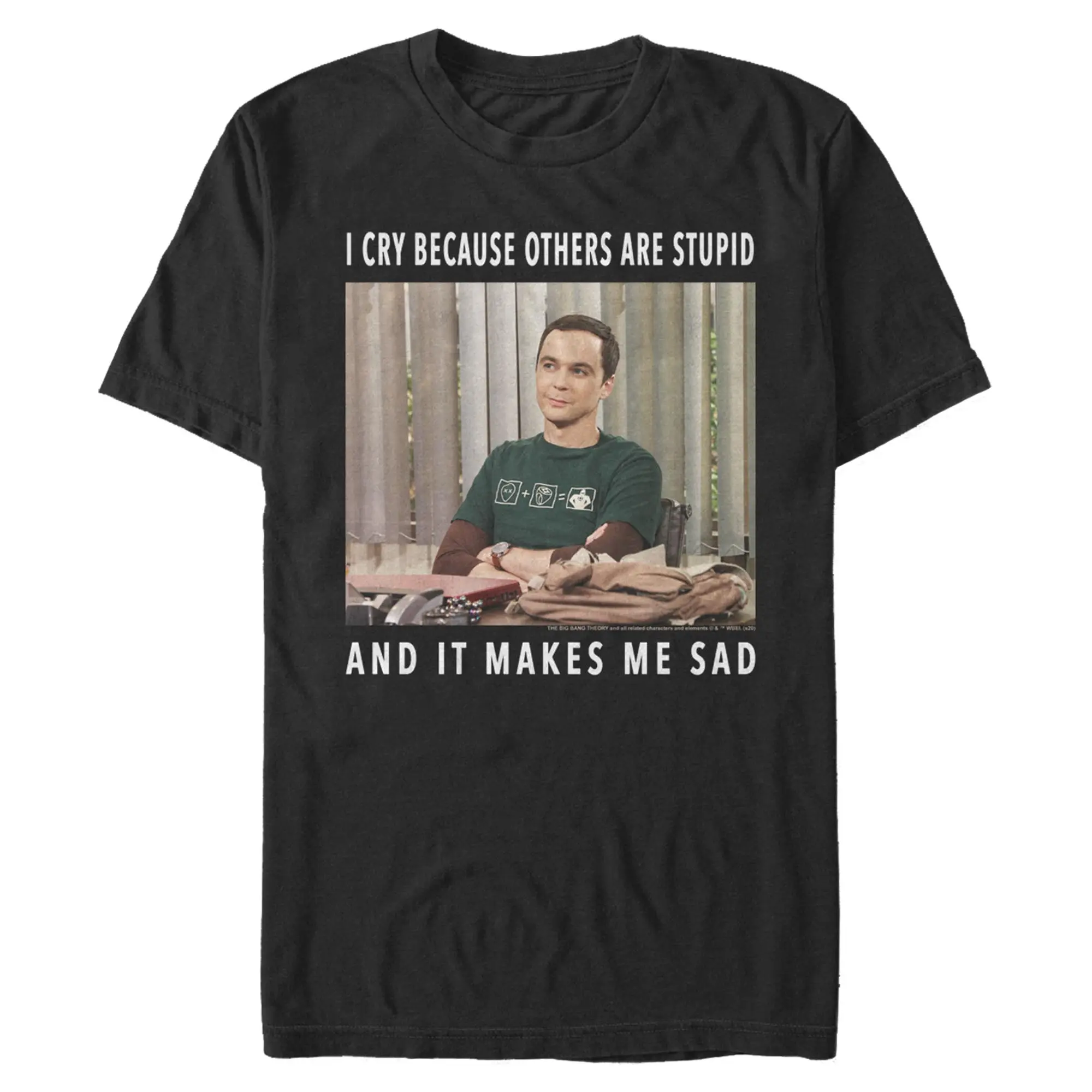 Men's The Big Bang Theory Sheldon Cry Quote T-Shirt