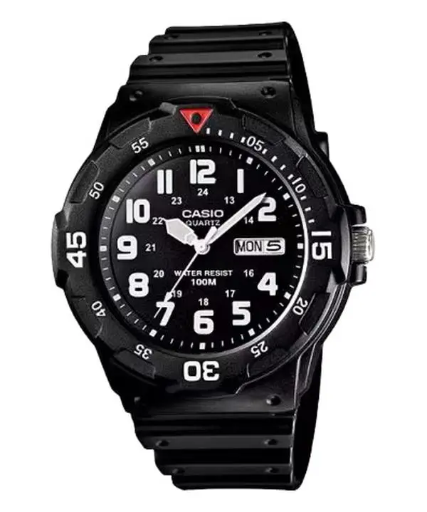 Casio Men's Water-Resistant Analog Watch with Black Dial - MRW-200H-1BV