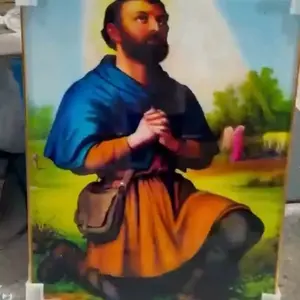 Kouzin Zaka (Azaka) – Spirit of the Harvest & Prosperity – Syncretic Saint Isidore Art