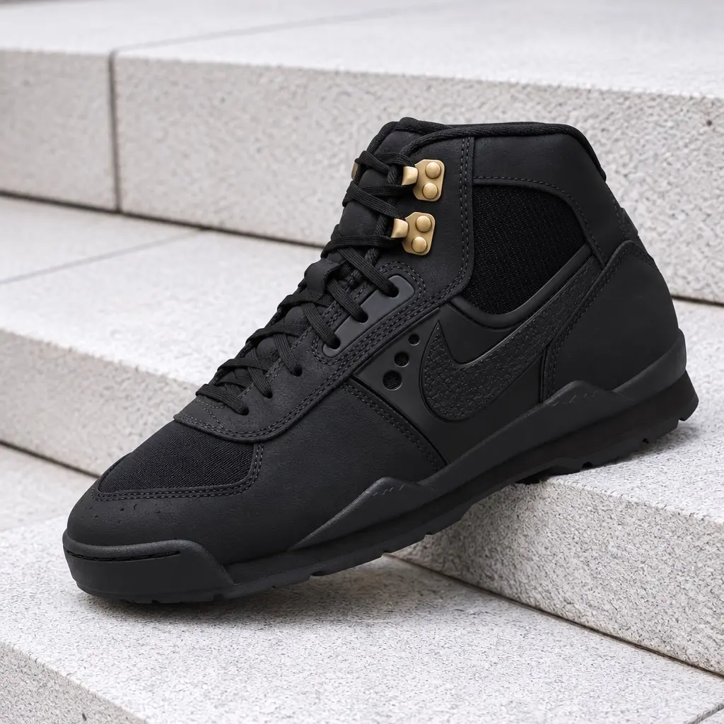 Nike Baltoro Black Metallic Gold Men's Fashion Sneaker New