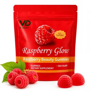 WIDERT Raspberry Beauty Vitamin Gummies - Skin Glow Support, Daily Beauty Boost, All-Natural, Vegan-Friendly