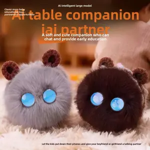 Blinking eyes AI Smart Plush Toy for Kids make friends Emotional companionship · Study tutoring · Encyclopedia Q&A · Multiple lang,kidult Gift Voice Interactive Electronic Pet, Educational Companion Stuffed Animal Gift Pop Series, AI toys,interactive toy,