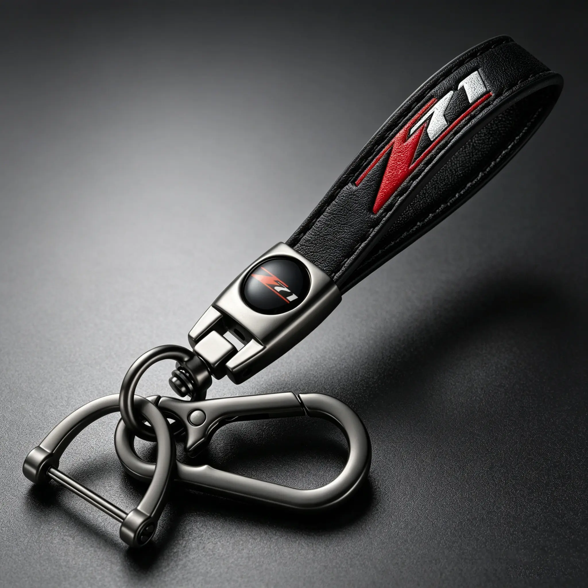 Genuine Leather Car Keychain Compatible with Chevy Silverado Colorado Z71 Fashion Key Ring Gift for Men Women Daily Use Car Gift Stylish Keychain Auto Accessories Car Keychain Set zinc alloy key