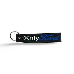 Only Ford Key Tags - Black with Blue and White Text for Ford Owners