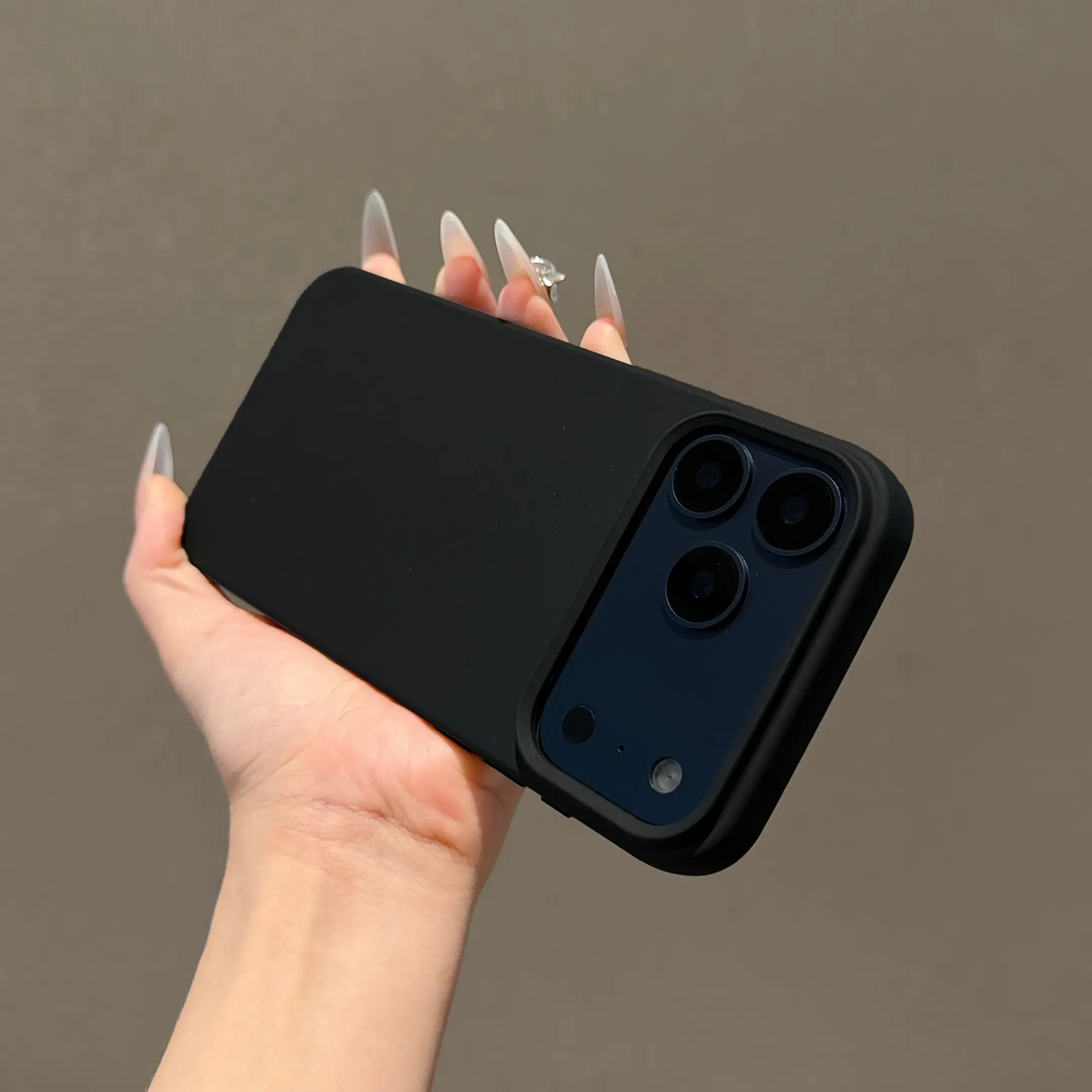 Liquid Large Hole Unique Simple Protective Phone Case Cover Protector, Shockproof Pure Color Feel, Fits iPhone 15/15 Plus/15 Pro/15 Pro Max/11-16 Promax