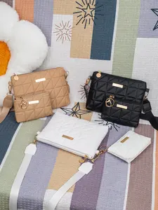 Elegant Women's Single Shoulder Bag, Fashionable Crossbody Bag, Simple Jacquard Crossbody Shoulder Purses, Detachable Wide Strap, Embroidered Pattern Small Square Bag for Travel