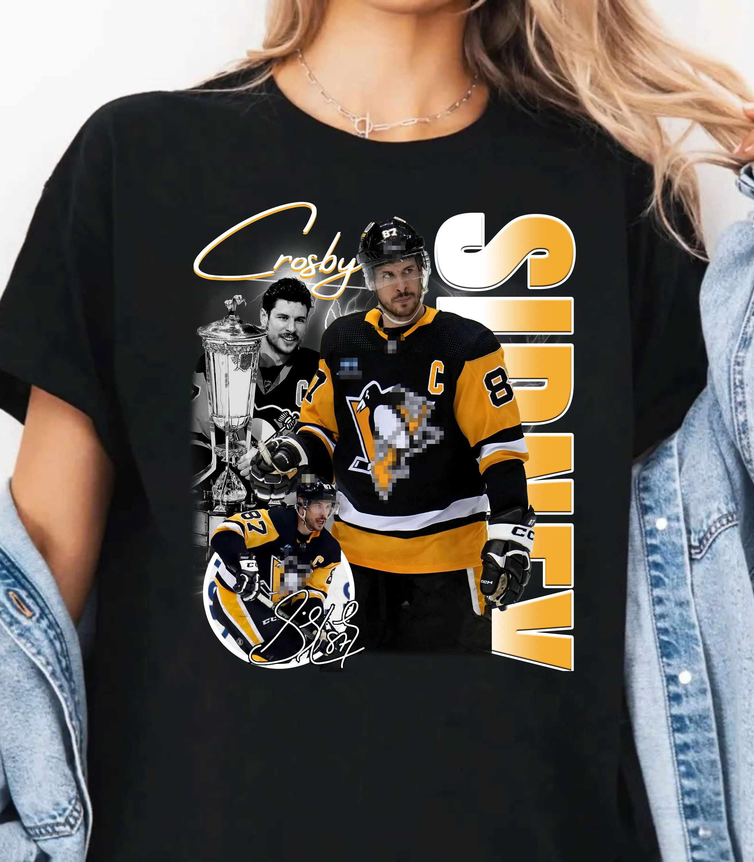 Sidney Crosby Shirt Ice Hockey Canadian Hockey Sport Merch Vintage Graphic Tee Gift Fans, Gift for Him, Gift for Her, Gift for Mom, Gift for Dad