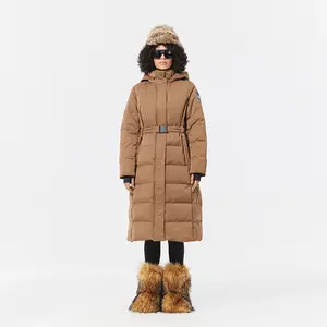 Fitouch Olym Women's Long Down Puffer Parka Jacket | Waterproof | 750+ Fill Power