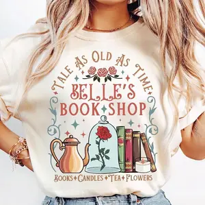 Tale as Old as Time Book Club Shirt, Belle’s Library Tee, Princess Reading Shirt, Beauty and the Beast Inspired Tee, Book Lover Gift