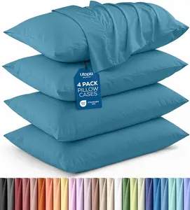 Utopia Bedding Soft Microfiber Pillowcases - 2-Pack, 20x40 Inches, Envelope Closure, Shrink-Resistant, Brushed Fabric, Machine Washable