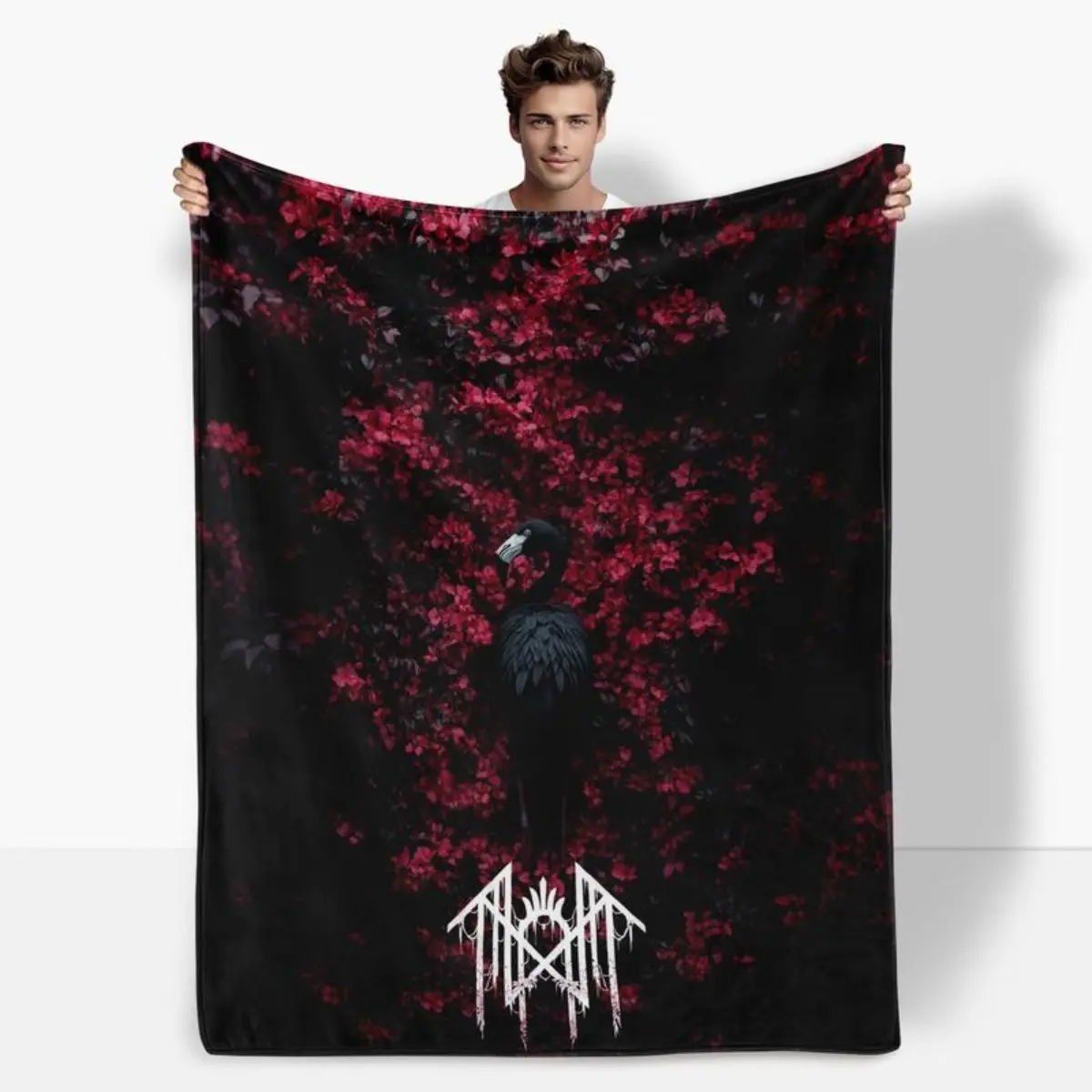 Flannel Throw Blanket - Sleep Token Lightweight Soft Warm Digital Print Multi-Size Adult All Season Blanket, Made in USA, Ideal for Air-Conditioned Rooms, Chilly Nights, All Season Blankets