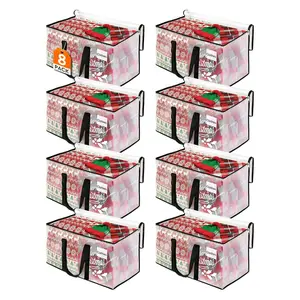 Moving Bags, 93L 8-Pack Storage Bags, Moving Box Heavy Duty Extra Large, Moving Totes with Zipper, Reinforced Handles & Tag Pocket, Boxes for Packaging Moving