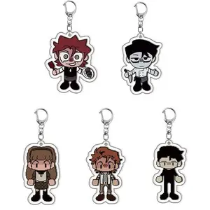 Anime Game Vince Dead Plate Plushie Keychain! Cute Keyring Accessory, Fun Charm For Backpack Or Purse | High Quality and Customer Favorite Items