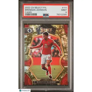 2022-23 Panini Select Premier League Brennan Johnson #111 Camo /199 PSA 9