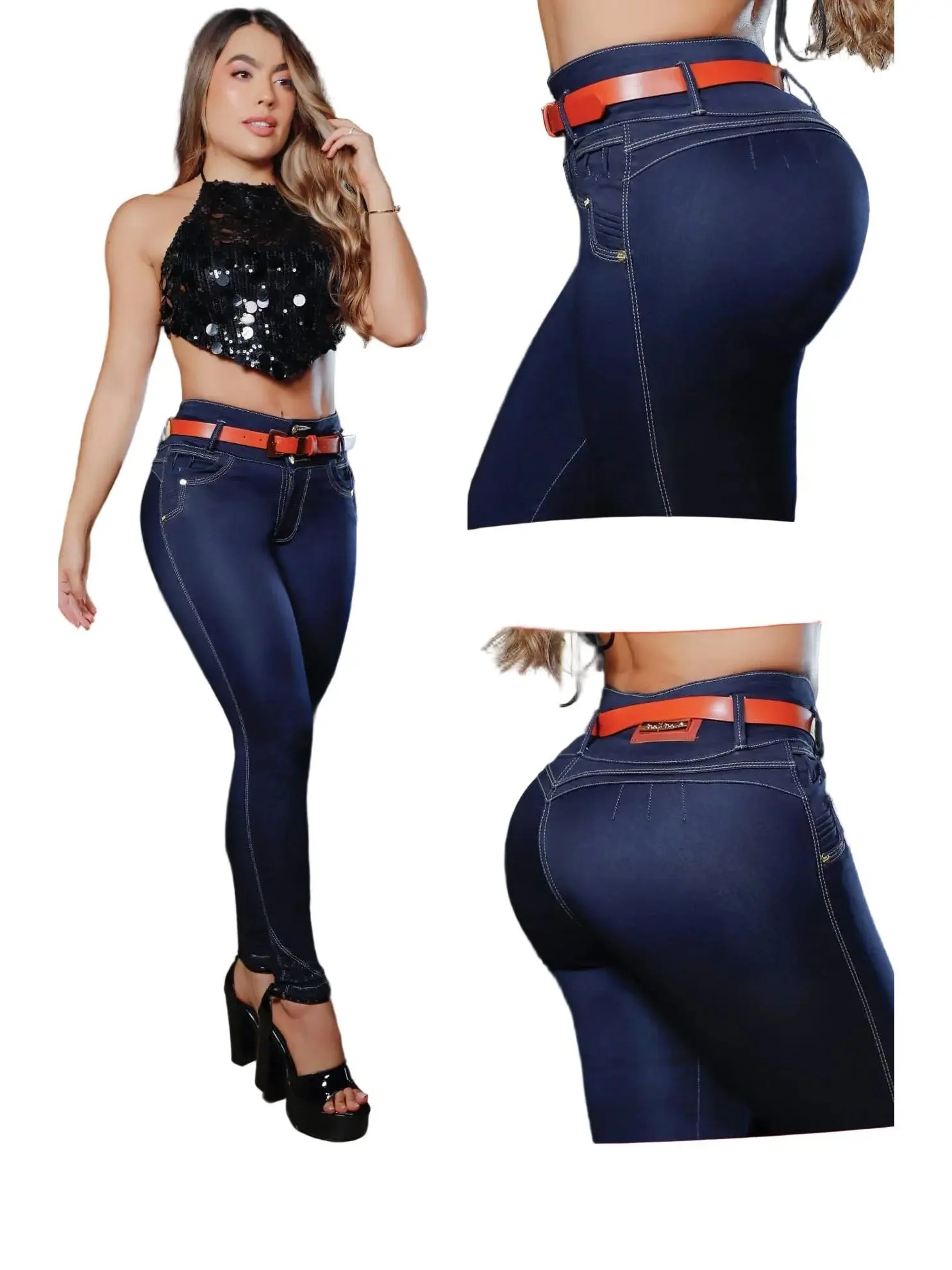 Colombian Jeans Bon Bon up different models 8453 butt lifter high waist tummy control push up effect skinny