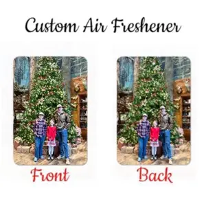 Custom Single or Double Sided Photo Air Freshener, Scented or Unscented