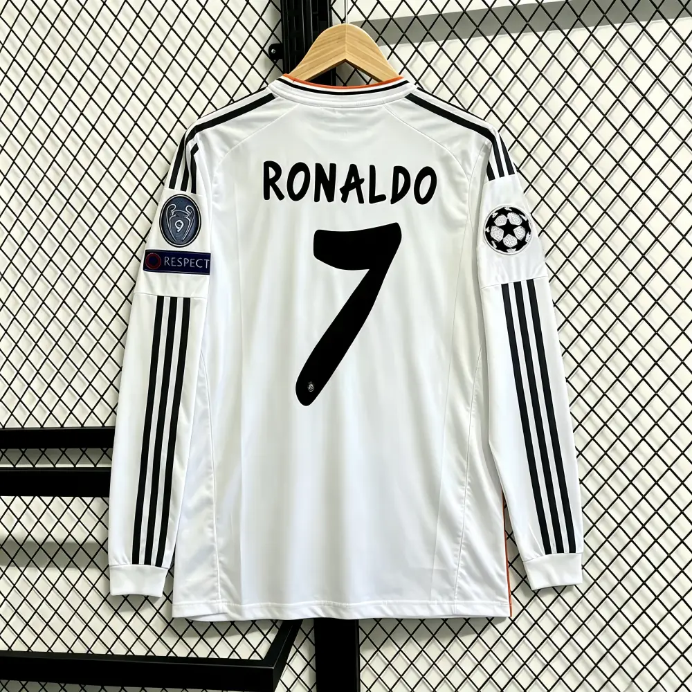 Fan Edition Home/Away Retro Long-Sleeve Ronaldo No.7 Football Jersey