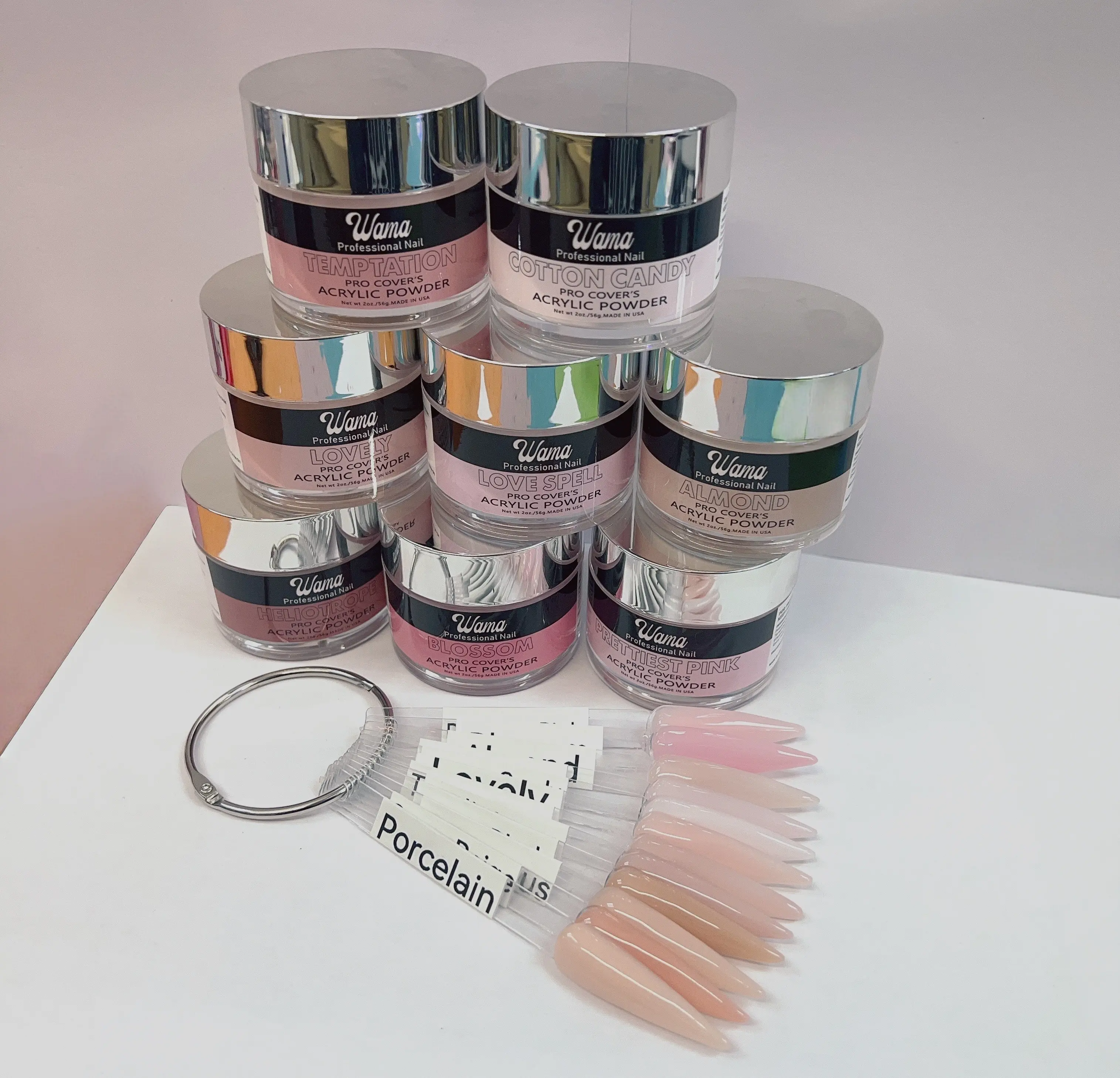 Acrylic Powder for Nail Extensions - 12 Colors Professional Acrylic Nail Powder No Lamp Needed, Long Lasting, Salon Quality DIY