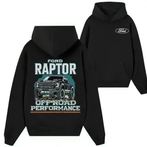 Ford Raptor Off-Road Hoodie, Classic Pickup For Adventure Enthusiasts, Outdoor Driving Style Outfit, Performance Hoodie Sweatshirt