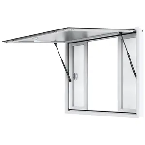48-Inch Long By 36-Inch Wide Concession Stand Serving Window For Food Truck Service Awning, Weather Resistant Canopy, Outdoor Commercial Use, Durable Aluminum Frame, Easy Assembly, UV Protected Fabric, Full Width Opening