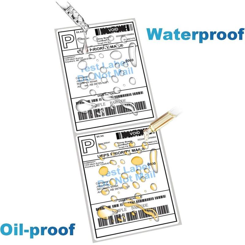 Fanfold 4 x 6 in Direct Thermal Shipping Labels, White, Perforated-500 Labels per Stack, 1 Stack