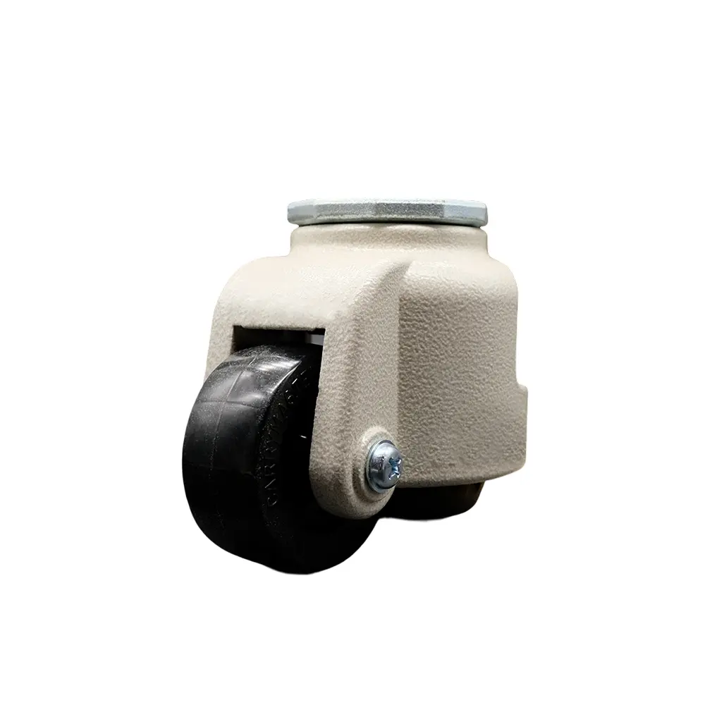 Service Caster SCC-TSLV30S75-NYR-1100 Nylon Swivel Threaded Stem Caster with 2.83 in. Black Wheel & M16 x 2.0 x 24 mm Stem - 1100 lbs Capacity per Caster