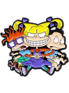 Cartoon Mischievous Boy Brooch Pin, Classic Movie Badge, Unisex Accessory for Backpacks and Clothes, Perfect Gift for Friends, Metal Pin