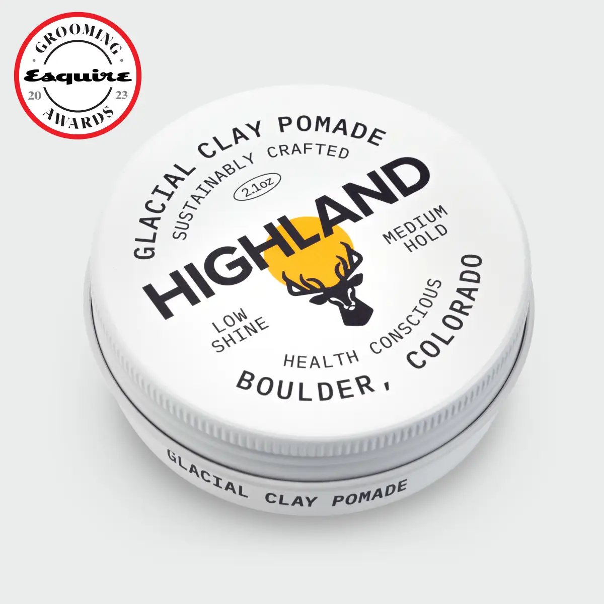 Glacial Hair Clay Pomade - Medium Hold, Low Shine, Deeply Nourishing, Award-Winn...