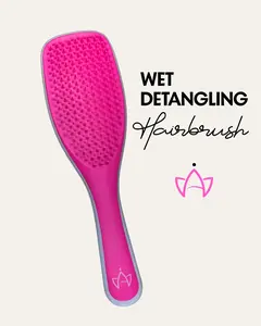 Mia All Natural Wet Detangling Hairbrush for Hair Extensions & Fine and Fragile Hair