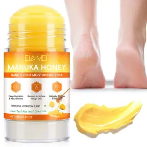 ELAIMEI Manuka Honey Hand & Foot Moisturizing Stick, Moisturizing formula, Hydrating, lightweight and portable, keeps feet smooth anytime and anywhere. Intensive foot care stick, suitable for people with dry skin.