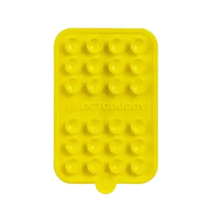 Octobuddy Silicone Suction Cup Phone Case Mount Magnet - Canary Yellow