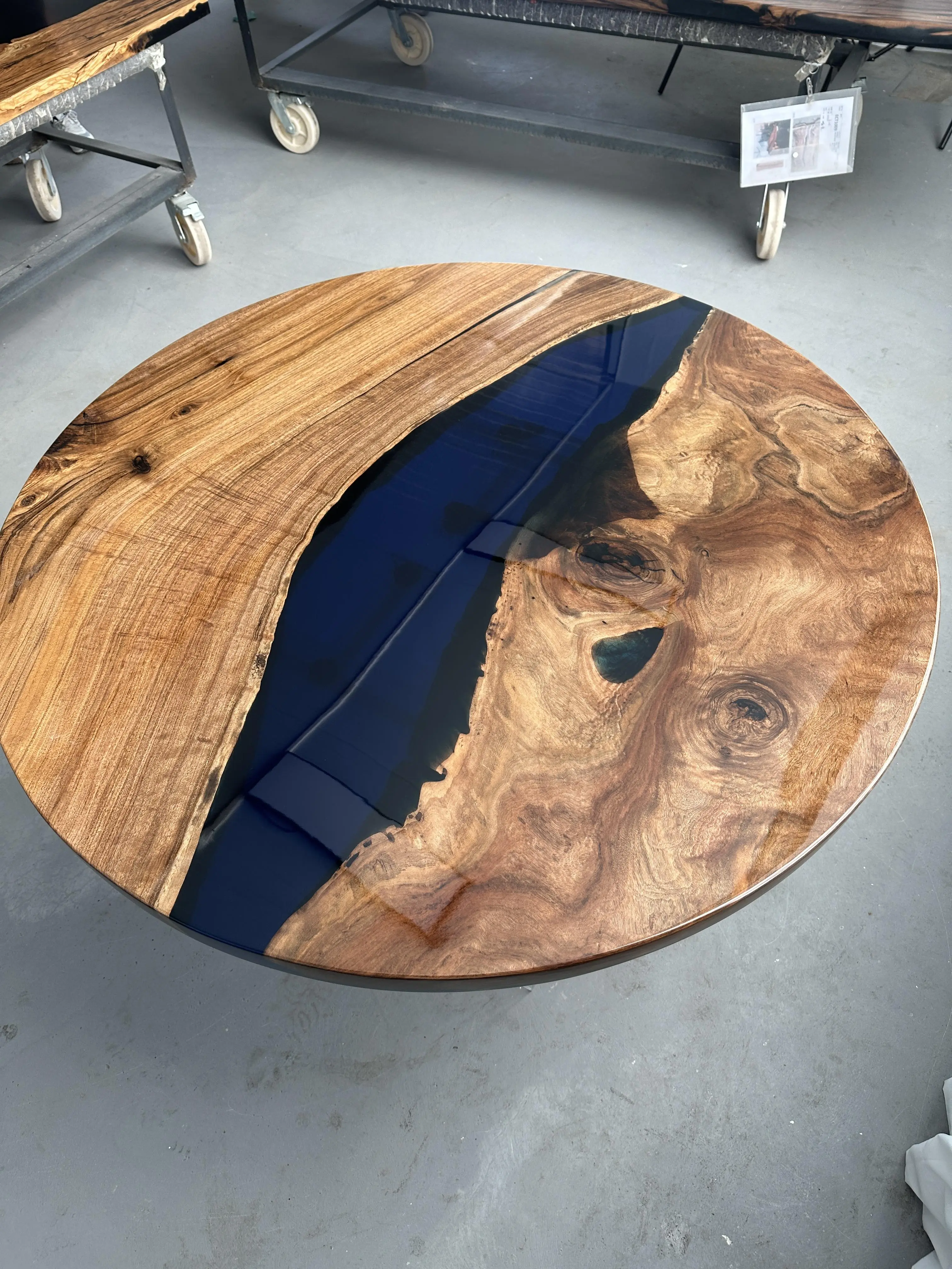 [BCS002] Black Walnut Wood Epoxy Table custom epoxy river slab table, Executive Desk, Custom Large Epoxy River Table, Solid Wood Slabs Table, Large Computer Office Desk Workstation, Business Furniture for Home Office