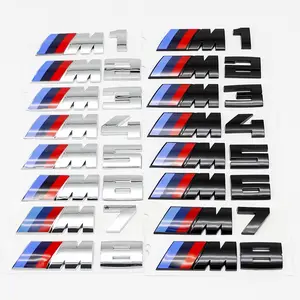 BMW M Series 3D Letter Emblem Stickers, High-Gloss Durable Material, Car Trunk Exclusive Badge Decals, Scratch & Waterproof Auto Decals, Personalized Modified Trunk Emblems, Exterior Upgrade Accessories, Exact Fit for BMW M1/M2/M3/M4/M5/M6/M7/M8
