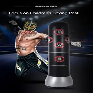 1pc 1m Punching Bag Column, Inflatable Boxing Training Dummy, Thick PVC Sandbag for Home Workout, Fitness Equipment