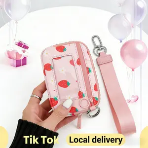 Iris Wallet 2nd Gen RFID Compact Card Case | Mini Zipper Wallet with Coin Pocket, Wristlet Strap, Daily Essential Fashion Purse – Perfect Halloween Holiday Gift