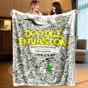 High-Weight Flannel Throw Blanket, Soft and Cozy, Warm and Durable, Perfect Gift for Graffiti Art Lovers, Home Decor, Birthday Present