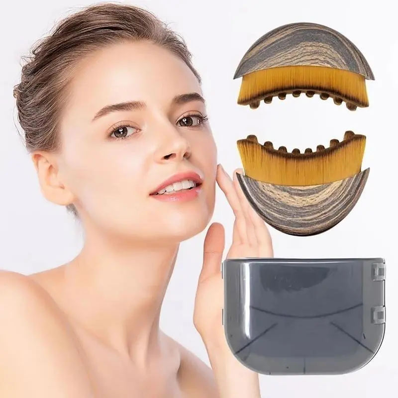 Lymphatic Contour Face Brush for Jawline & Chin Sculpting Dry Brushing Massager for Lymphatic Drainage & Facial Fatigue Relief Ergonomically Designed to Fit The Skin Precisely 1PCS Beauty Roller Daily