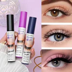 Three-Color Long-Lasting Waterproof Mascara, Smudge-Proof Curling Mascara, Sweat-Resistant Volumizing Mascara, Natural Look Mascara