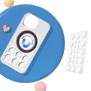 Magnetic Suction Cup Phone Holder, Silicone Octopus Cup Buddy Sticky Grip Stand for iPhone & Android, Detachable Hands-Free for Selfie & Video, Holiday Gifts