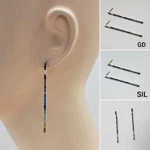 Sparkle hanging bar Earrings
