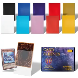 100pcs 62x89mm Solid Color Matte Card Sleeves for YGO Cards, Durable High Quality Card Protectors, Ideal Gift for Collectors