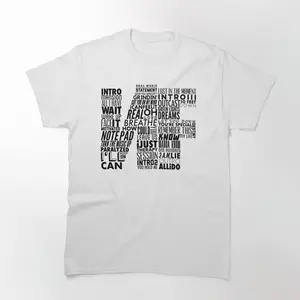 NF - Word Collaboration Design T-Shirt - NF Music Merchandise, Collaboration Graphic Tee, High-Quality Cotton, Perfect for NF Fans
