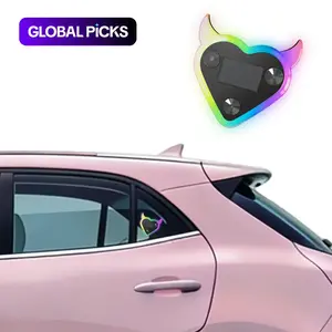 Solar RGB Car LED Window Lights - Romantic Heart-Shaped Neon Decorative Lights Car Ambient Lighting with USB Power for Interior Ambiance Car Ambient Light Car Light Embellishments #GLOBAL PICKS