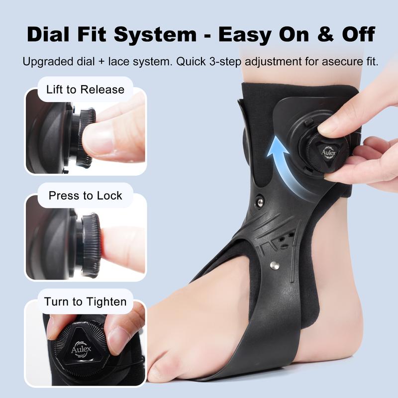 Aulexmed Orthopedic Ankle Support Shoe with X-Type Compression Bandage, Adjustable Fit for Wide Feet, Unisex